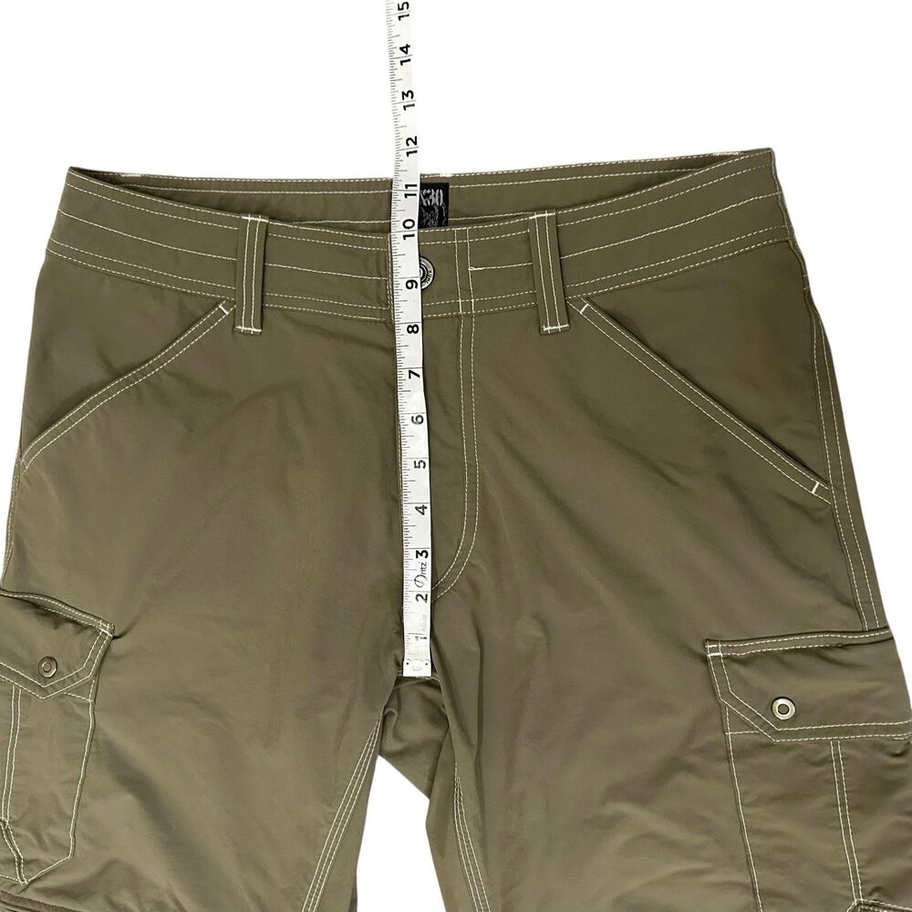 Kuhl Pants Mens 32 Green Renegade Cargo Convertible Stealth Hiking Outdoor 32x29 - Picture 5 of 11